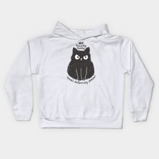 Paws Off, Distance Please Kids Hoodie